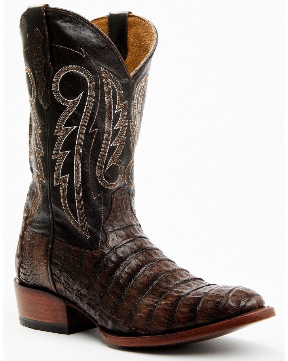 Cody James - Men's Exotic Caiman Western Boots - Round Toe | Brown Cody James - Men's Exotic Caiman Western Boots - Round Toe | Brown