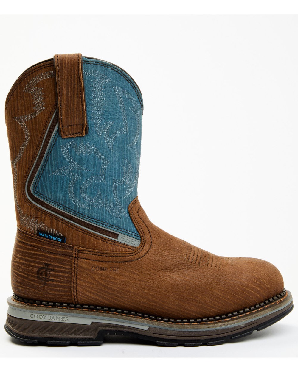 Cody James - Men's Disruptor Waterproof Work Boots - Composite Toe | Blue Cody James - Men's Disruptor Waterproof Work Boots - Composite Toe | Blue
