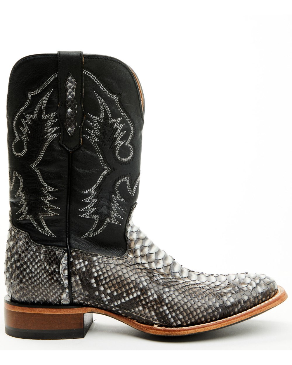 Cody James - Men's Exotic Python Nevado Western Boots - Broad Square Toe | Black