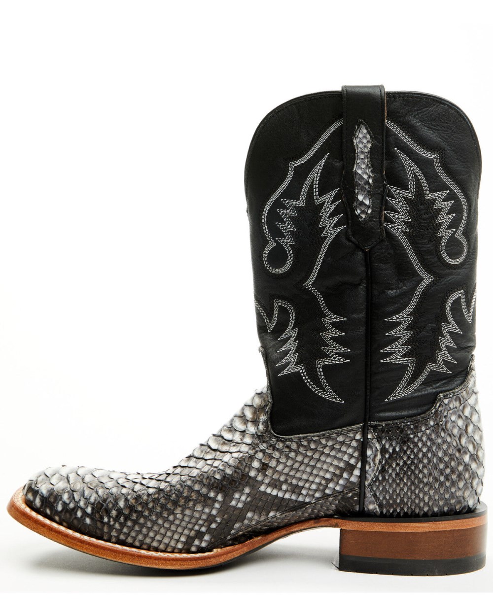 Cody James - Men's Exotic Python Nevado Western Boots - Broad Square Toe | Black