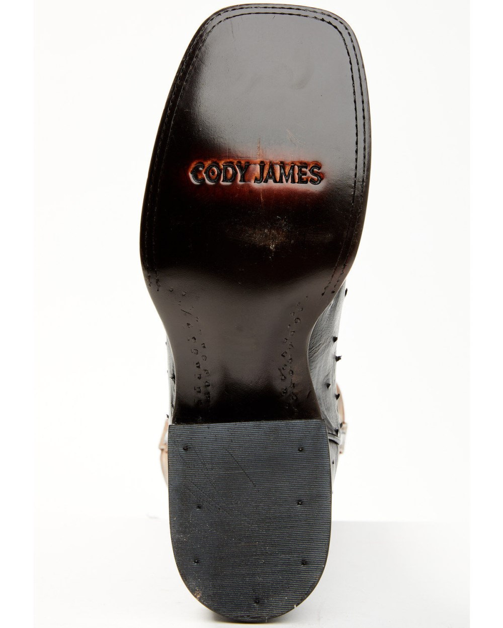 Cody James - Men's Saddle Black Full-Quill Ostrich Exotic Western Boots - Broad Square Toe | Black Cody James - Men's Saddle Black Full-Quill Ostrich Exotic Western Boots - Broad Square Toe | Black