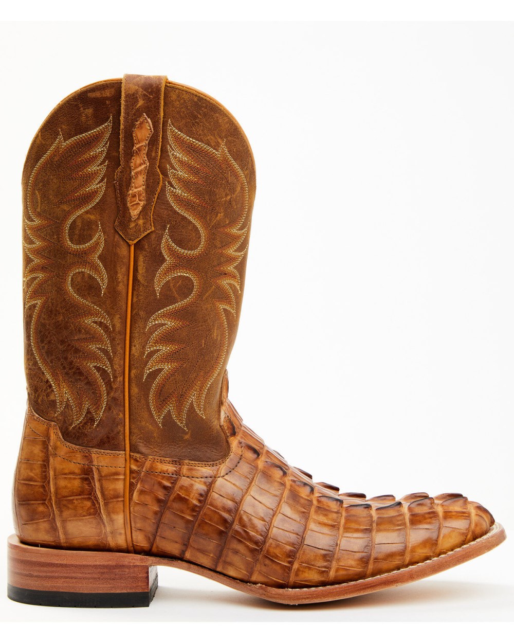 Cody James - Men's Caiman Cognac 12" Exotic Western Boots - Broad Square Toe | Tan Cody James - Men's Caiman Cognac 12" Exotic Western Boots - Broad Square Toe | Tan