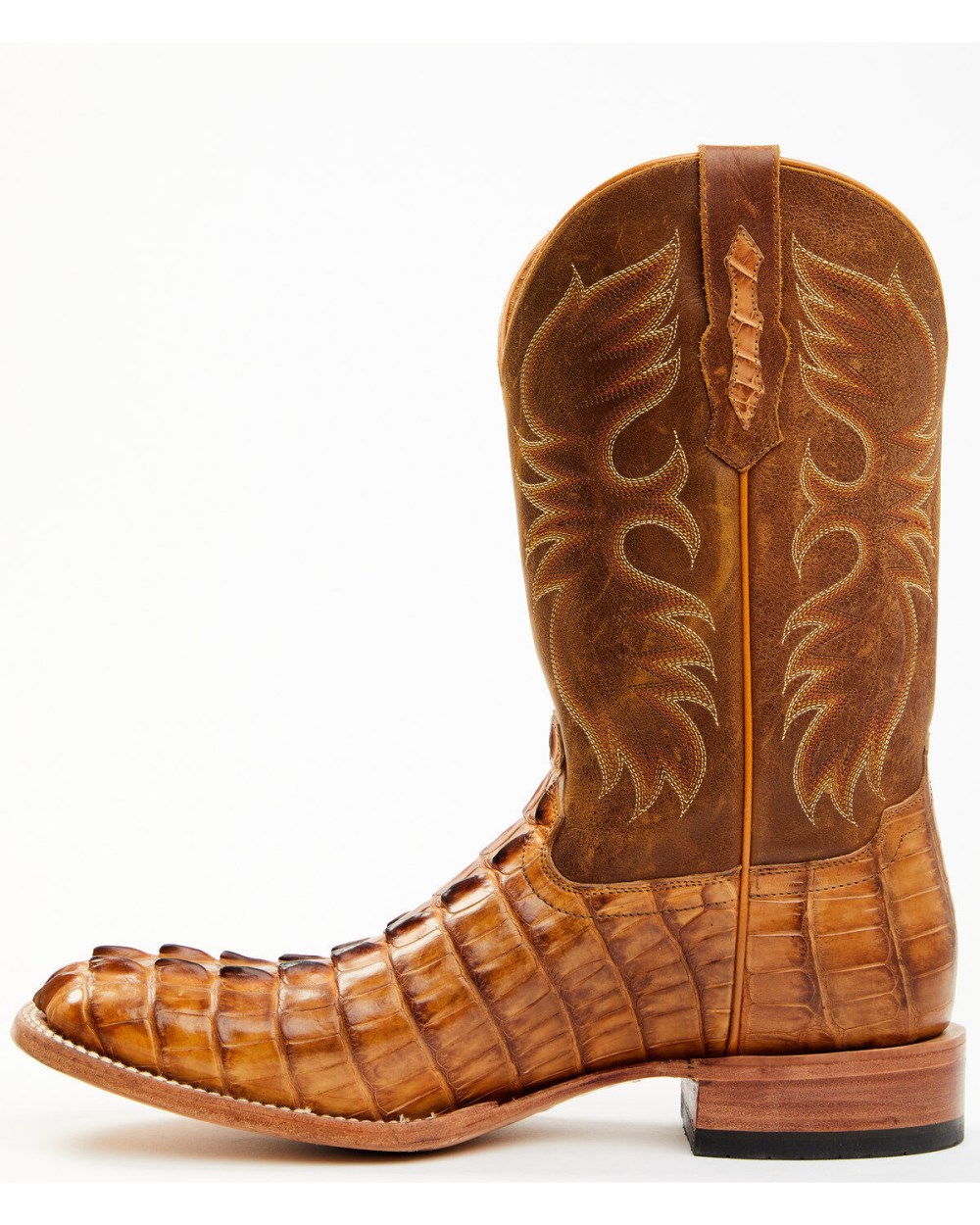 Cody James - Men's Caiman Cognac 12" Exotic Western Boots - Broad Square Toe | Tan Cody James - Men's Caiman Cognac 12" Exotic Western Boots - Broad Square Toe | Tan