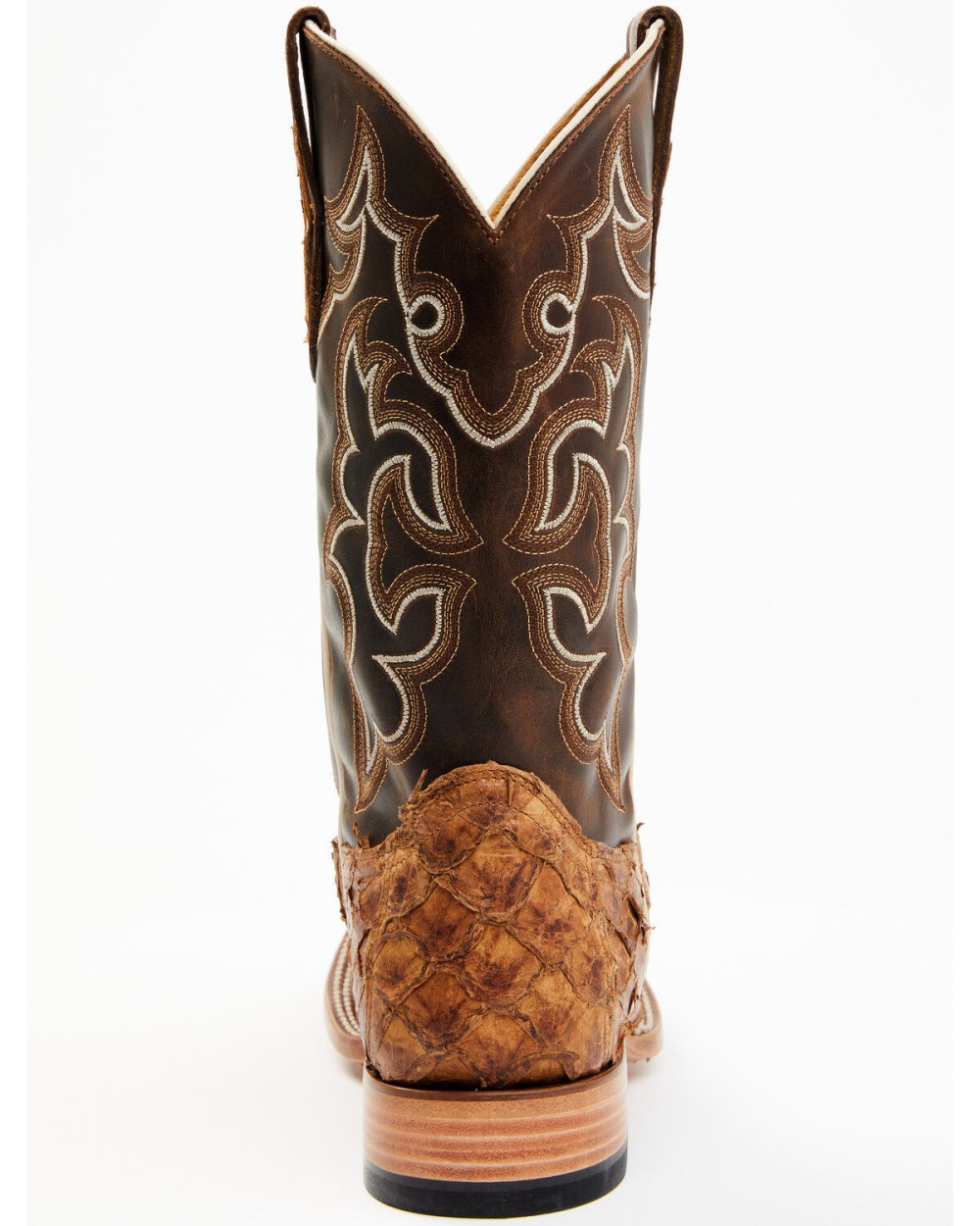 Cody James - Men's Exotic Pirarucu Skin Western Boots - Broad Square Toe | Brown Cody James - Men's Exotic Pirarucu Skin Western Boots - Broad Square Toe | Brown