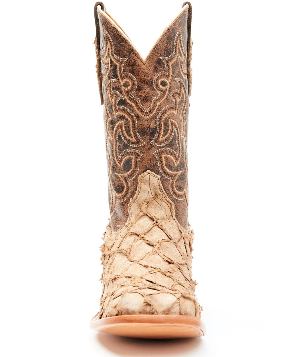 Cody James - Men's Exotic Pirarucu Western Boots - Broad Square Toe | Tan