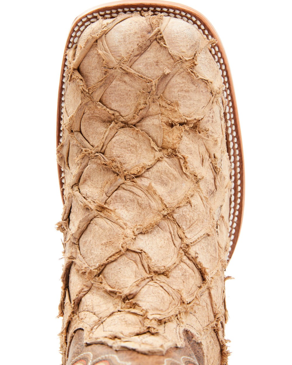 Cody James - Men's Exotic Pirarucu Western Boots - Broad Square Toe | Tan