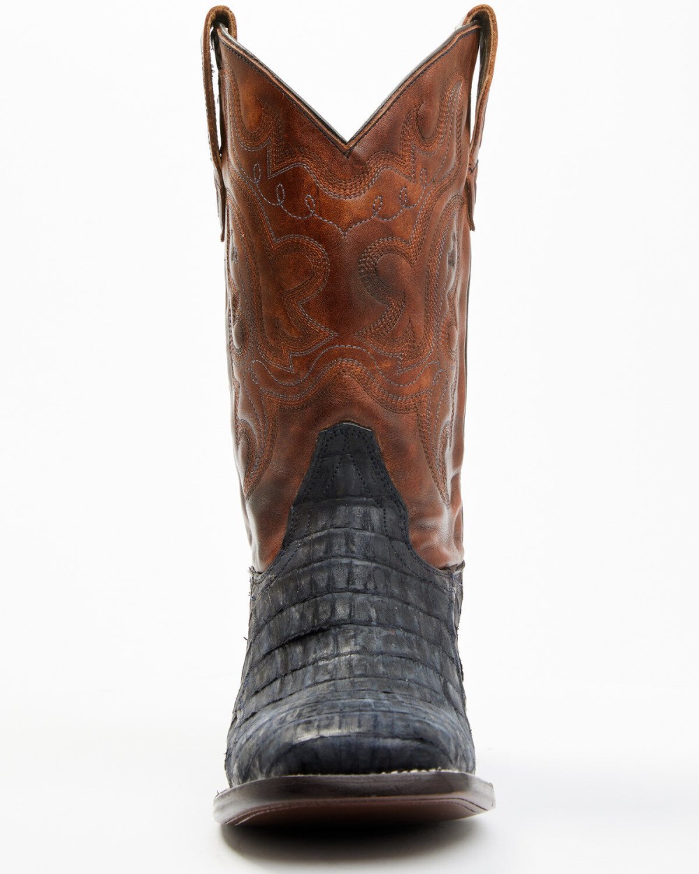 Cody James - Men's Exotic Caiman Western Boots - Broad Square Toe | Blue Cody James - Men's Exotic Caiman Western Boots - Broad Square Toe | Blue