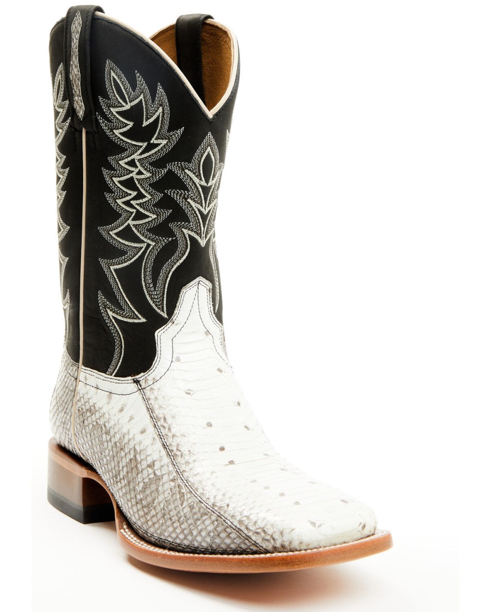 Cody James - Men's Exotic Water Snake Back Cut Western Boots - Broad Square Toe | Natural