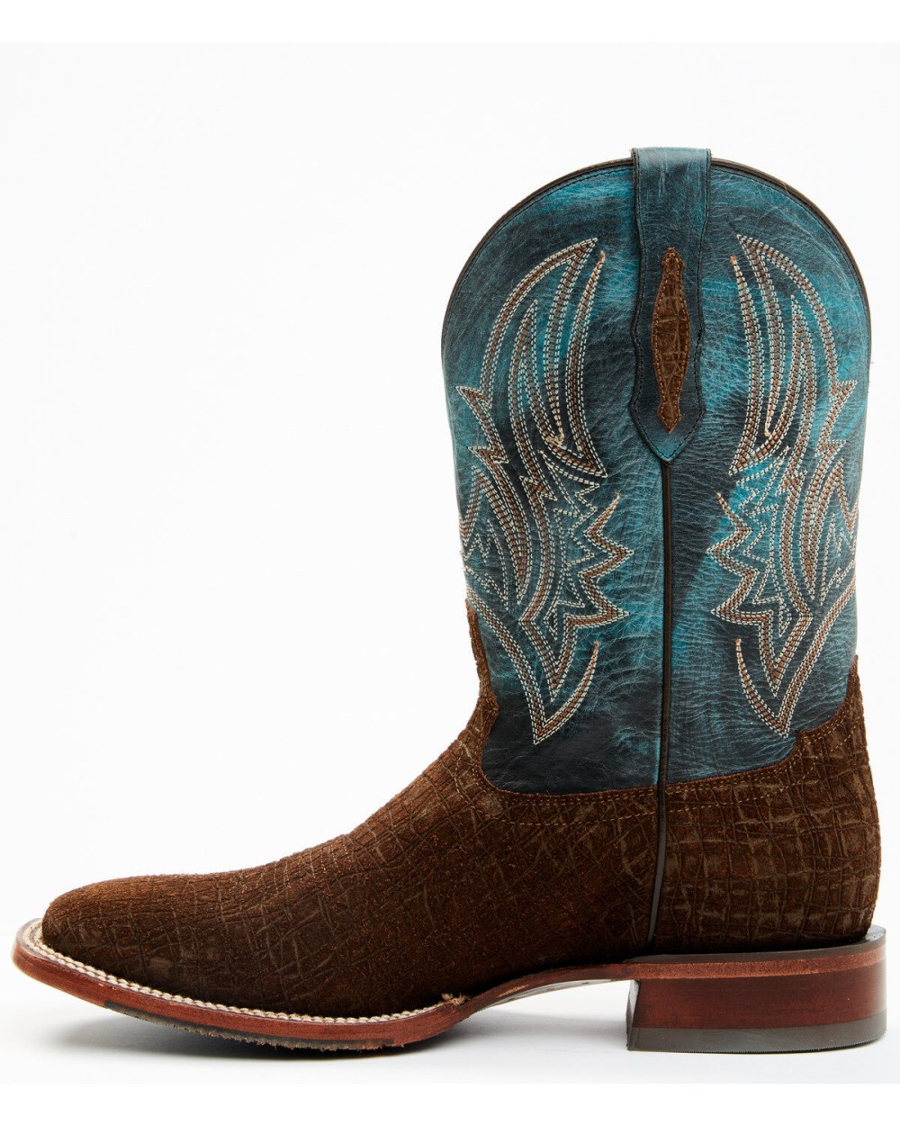 Cody James - Men's Blue Collection Western Performance Boots - Broad Square Toe | Brown/blue Cody James - Men's Blue Collection Western Performance Boots - Broad Square Toe | Brown/blue