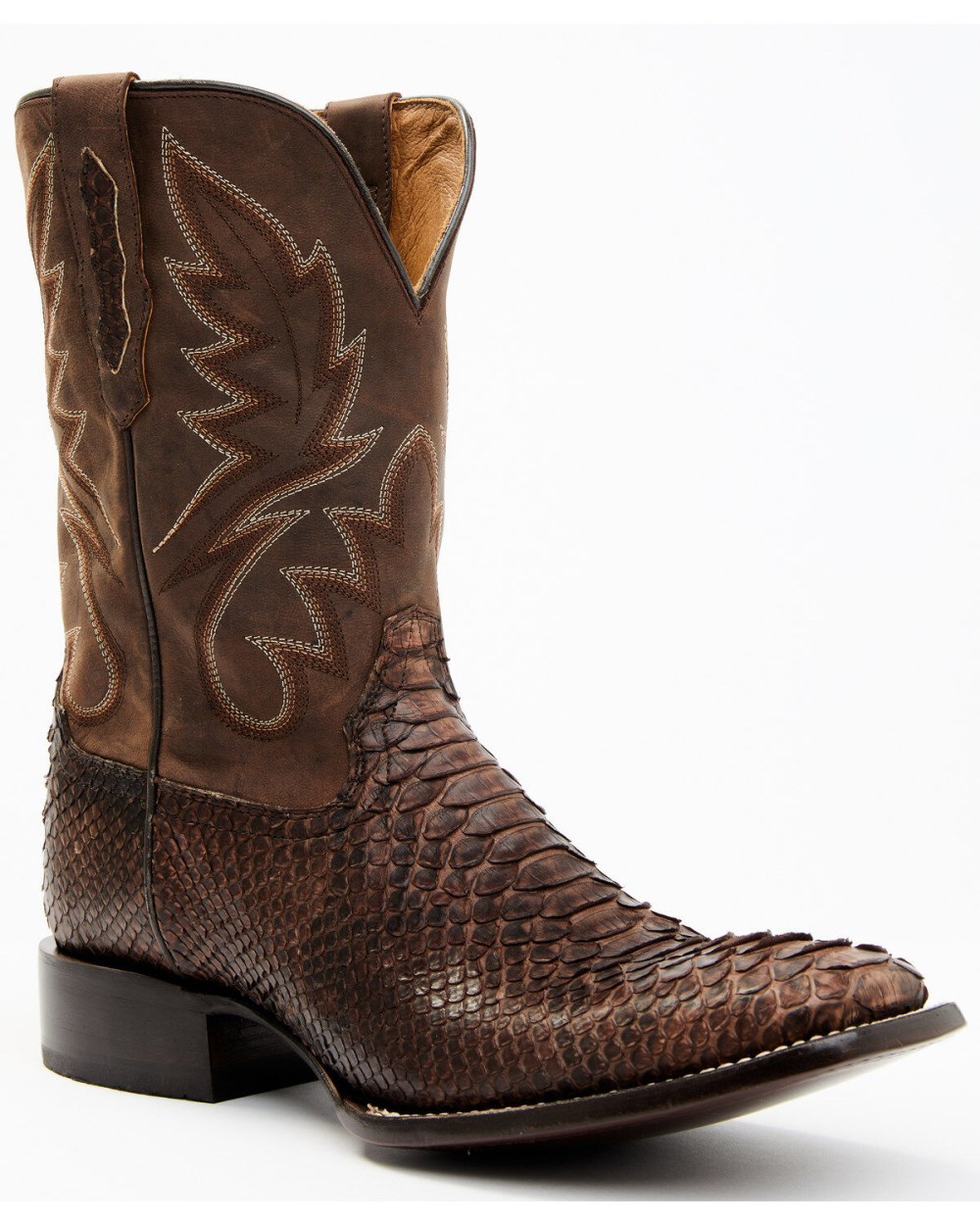 Cody James - Men's Exotic Snake Western Boots - Broad Square Toe | Chocolate Cody James - Men's Exotic Snake Western Boots - Broad Square Toe | Chocolate