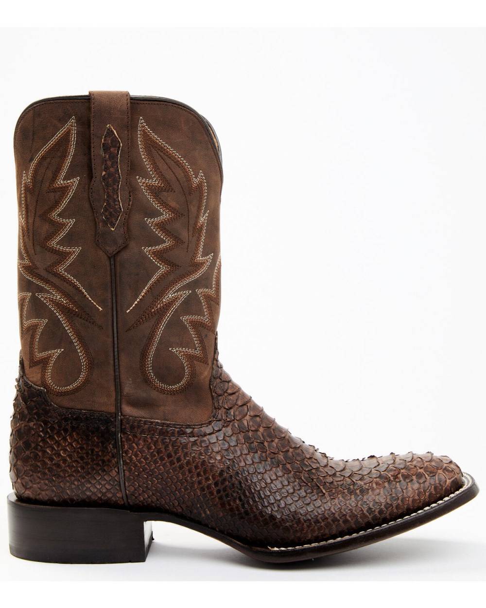 Cody James - Men's Exotic Snake Western Boots - Broad Square Toe | Chocolate Cody James - Men's Exotic Snake Western Boots - Broad Square Toe | Chocolate